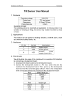 Tilt Sensor User Manual