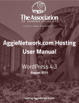 AggieNetwork.com Hosting User Manual (August 28, 2015)
