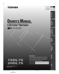 15DL75-20DL75 LCD TV/DVD Combination User`s Manual