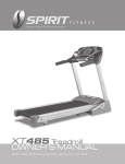 XT485 Treadmill Owner`s Manual
