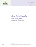 eRide Serial Interface Protocol (eSIP)