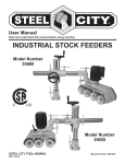 35655 - Industrial 4 Speed / 3 Wheel Stock-Feeder