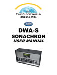 Lathem DWA-S Sonachron User Manual