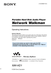 Network Walkman - Manuals, Specs & Warranty