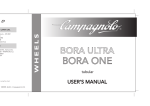 User manual Bora One tubular wheels