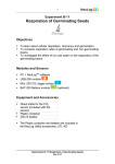 Respiration of Germinating Seeds B-11