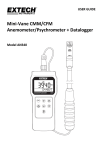 Mini-Vane CMM/CFM Anemometer/Psychrometer + Datalogger