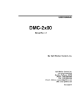 DMC-2x00 User Manual - Galil Motion Control