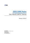 ZXR10 8900 Series 10 Gigabit Routing Switch