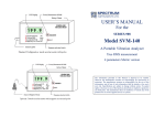 USER`S MANUAL - Spectrum Instruments Ltd.