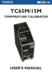 Scan Sense TC Series Temperature Calibrators Manual