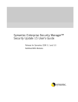 Symantec Enterprise Security Manager™ Security Update 15 User`s