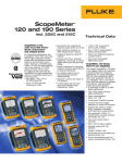 ScopeMeter® 120 and 190 Series