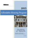 2015 AHP Application Manual - Federal Home Loan Bank of Boston