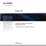 NEO FR-3901, FR-3903, and FR-3923 Frame Installation and