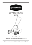 25072 - 20" Reel Mower Manual (English)
