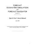 to the FORECAST quickstart manual (