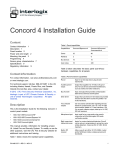 Concord 4 Installation Guide