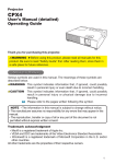 User`s Manual (detailed) Operating Guide