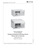 Hardinge Rotary Servo Control User Manual B-158B