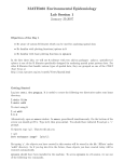 MATH465 Environmental Epidemiology Lab Session 1 January 29