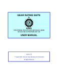 GEAR RATING SUITE USER MANUAL