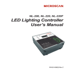 NL-200 Series LED Lighting Controller User`s Manual