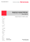 R0E521000CPE00 User`s Manual (Compact Emulator for R8C/Tiny