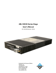 ABL1500-B Series Stage User`s Manual