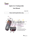Qpets 4 in 1 Training Collar User Manual