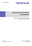 Renesas Starter Kit for R8C/38C Tutorial Manual