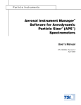 Aerosol Instrument Manager Software for APS Spectrometers