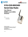 915U-D20-900/2400 Serial Data Radio