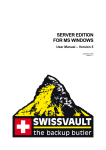 SERVER EDITION FOR MS WINDOWS User Manual