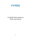 Router User Manual VX-583WR ADSL Wireless N