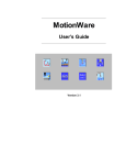 MotionWare User`s Guide, v 3.1