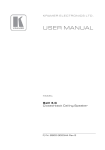 Kramer - Galil 4-C User Manual