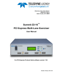 PCIe Summit Z2-16 Exerciser User Manual