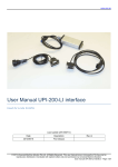 User Manual UPI-200-LI interface