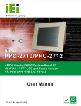 PPC-2710/PPC-2712 Panel PC User Manual