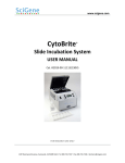 CytoBrite Slide Incubation System - User Manual
