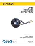 HYDRAULIC CUT-OFF SAW - Stanley Hydraulic Tools