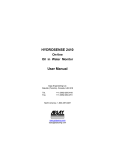 HYDROSENSE 2410 User Manual - Can