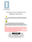 POPSSUBa USER MANUAL - One Systems | On Point Audio