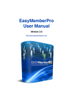 user manual - Easy Member Pro