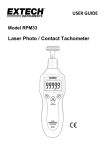 USER GUIDE Laser Photo / Contact Tachometer