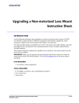 Upgrading a Non-motorized Lens Mount Instruction