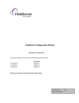 FieldServer Configuration Manual
