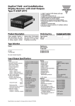 Display Receiver with Limit Outputs Type D 6369 6475