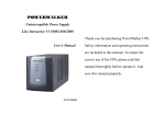 PowerWalker VI 1000-2000 Manual